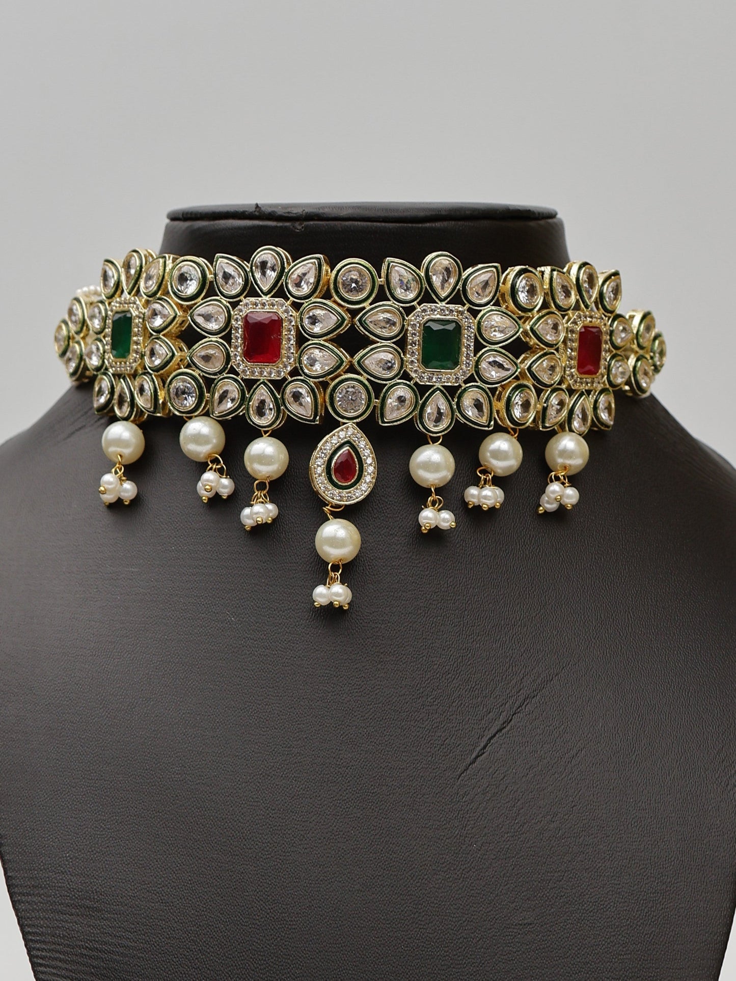 Red and Green Necklace Set-2